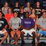 Saint Edward's School Photo - On their last day on campus, seniors proudly wear the college t-shirt for the school they plan to attend in the fall.